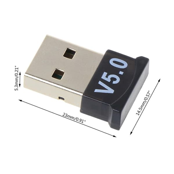 Trådløs Bluetooth-kompatibel 5.0 mottakeradapter USB-dongel sender for PC