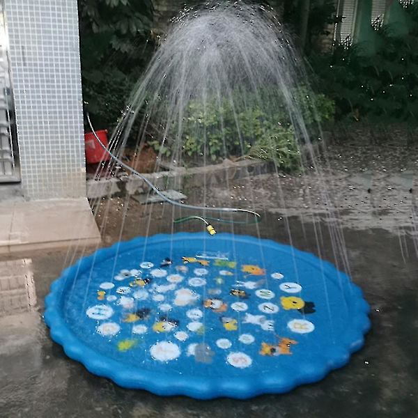 Stänkskydd lekmatta sprinkler barn uppblåsbar fontän vatten pool leksaker