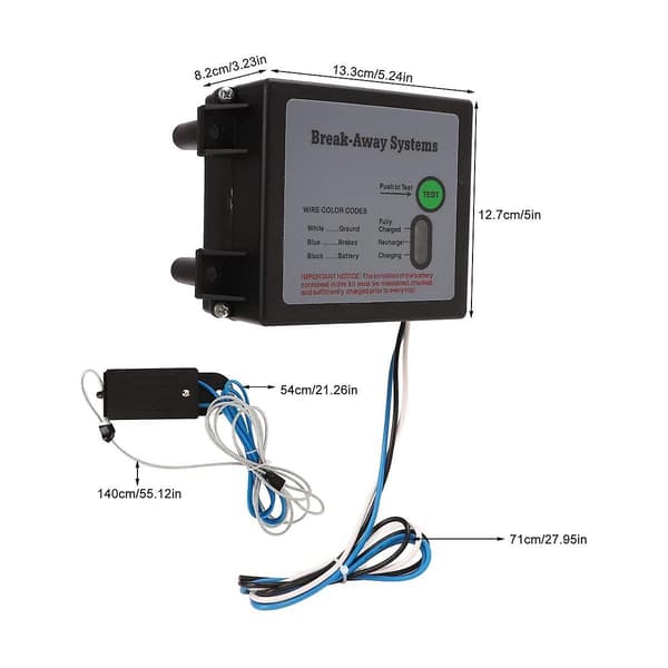 Trailer Bremser Breakaway Kit, Led Trailer Breakaway Kit Test Breakaway System Universal Til Køretøj