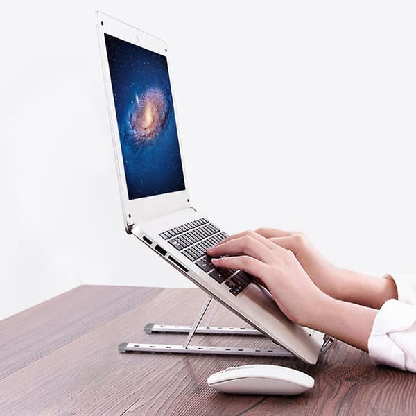 Ergonomisk bærbar computerstand i aluminium med varmeventilationsstativ til 100 % bærbare computere