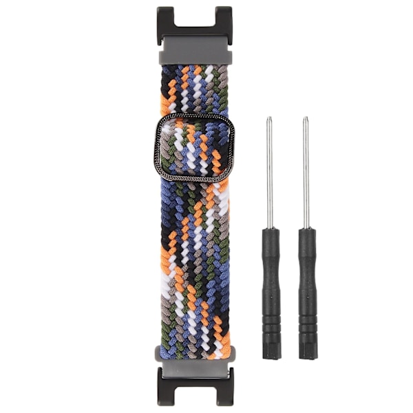 22mm blød nylon flettet elastisk smartwatch-rem - udskiftning åndbar urrem til Amazfit T Rex (farve: Denim)