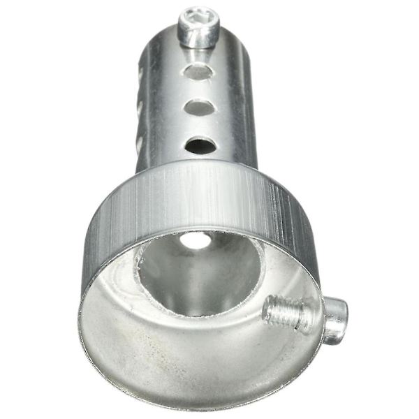 2x Silverfärgade Motorcykel Avgassystem Insats Dämpare DB Killer Ljuddämpare 42mm X 80mm & 45mm