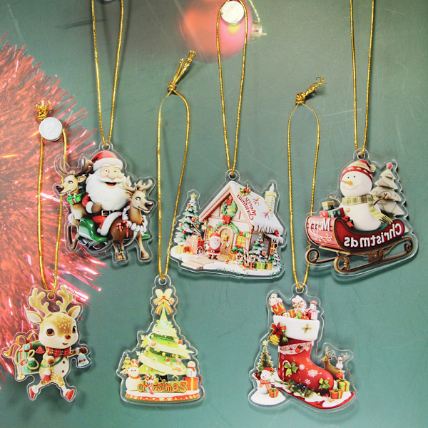 Joulukuusi Ripustusköysi Akryyli Joululahja Alkuperäinen Aito Joulujuhlan Koriste Ripustus 0005/12 christmas lanyards