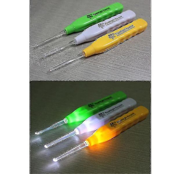 Blinkande LED-öronvaxavlägsnare Curette Cleaner Earpick Tool