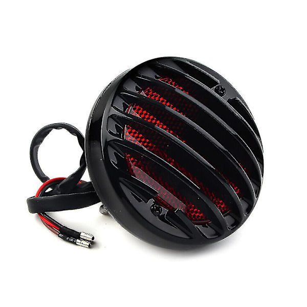 Motorsykkel Baklys Baklys Passer Harley Cruiser Cafe Racer Bobber Chopper. (svart)(1stk)