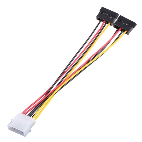 Sata 4pin strømadapterkabel 2 Sata til Ide 4pin strømutvidelseskabel