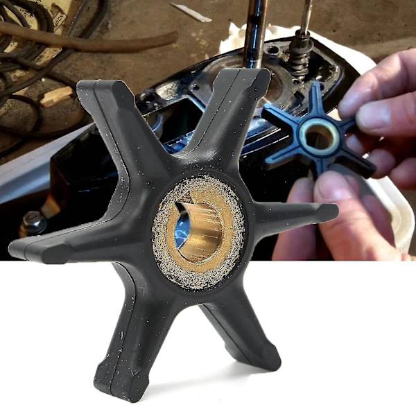 Vattenpump Impeller Bärbar Vattentät Mässing Gummibåt Impeller 277181 434424 För Evinrude Johnson
