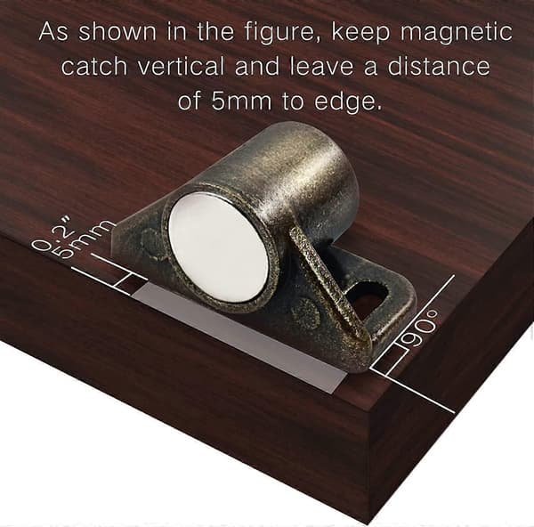 Ovimagneetit Magneettilukko, 4 kpl bronze