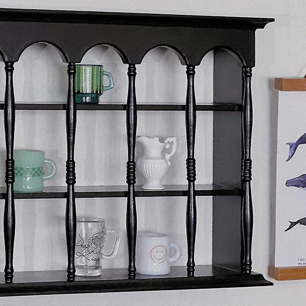 1/6 Kopps hållare Mugg Mini Dockhus Modell Möbler Kök Hylla Prydnad Ob11 Bjd Blyth Dockor,vit