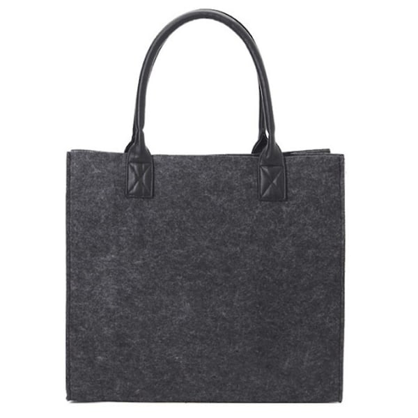Kvinders Filt Shopping Skulder Opbevaring Håndtaske Håndtaske Shopper Tote Tasker Håndtasker Pung Tote