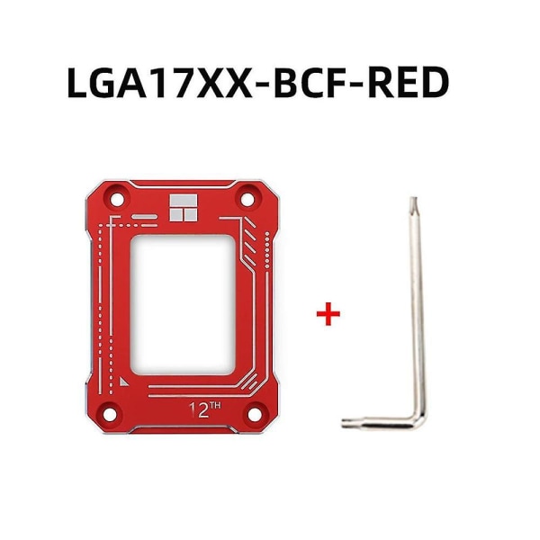 Lga17xx-bcf 12:e processorn Böjningskorrigering Fixeringsspänne Cpu Böjningskorrigeringsram Cpu Fixed Backpla