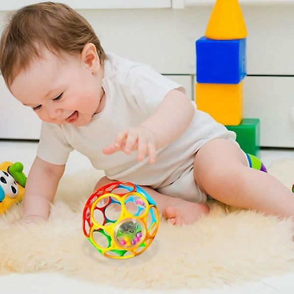 Baby Skallror Mjuk Boll Leksak Nyfödda Bitleksaker Greppövning Spel Handklocka Utveckla Intelligens Pedagogiska Leksaker för Barn