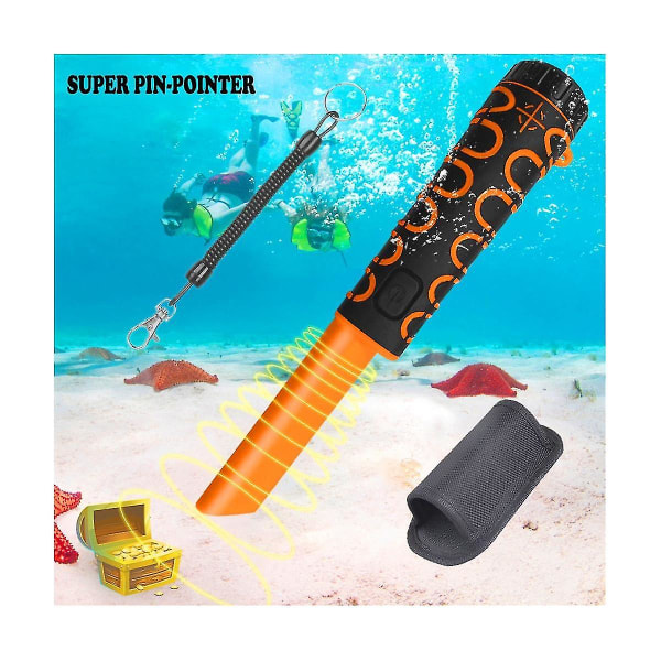 Håndholdt undervandsmetaldetektor Pin-pointer Gold Seeker Rod Ip68 Vandtæt dykning Scuba til møntsøgning Tool-c