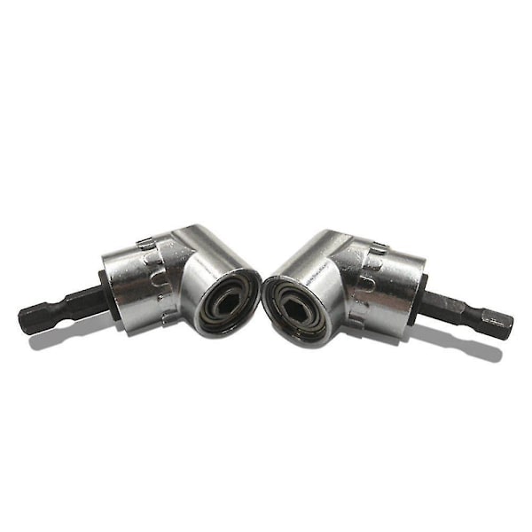 2 st Rättvinklig Borr, 105 Grader Multifunktionell Rättvinklig Skruvdragare Med 1/4 tum Hex Bit Socket Scre
