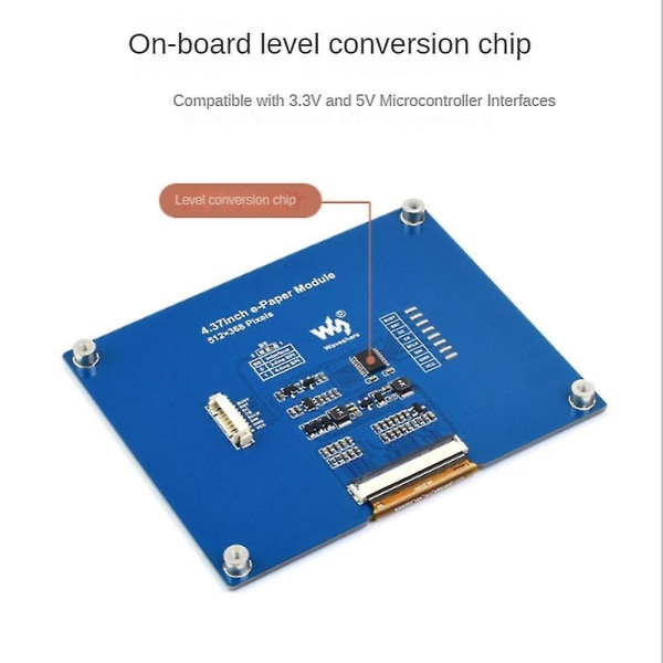 4,37 tums E-papper E-bläckskärm Modul 512x368 För Spi Lcd-skärm Modul B