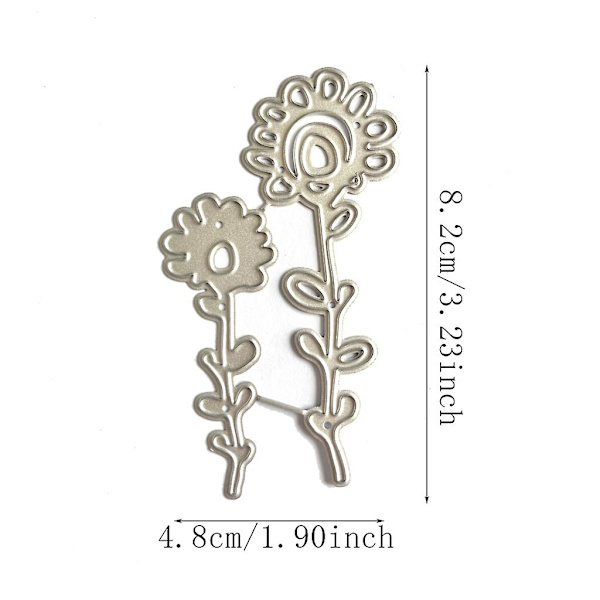 Blomster Metal Skæredør Kort Embossing Album Skabelon Scrapbooking Stencil