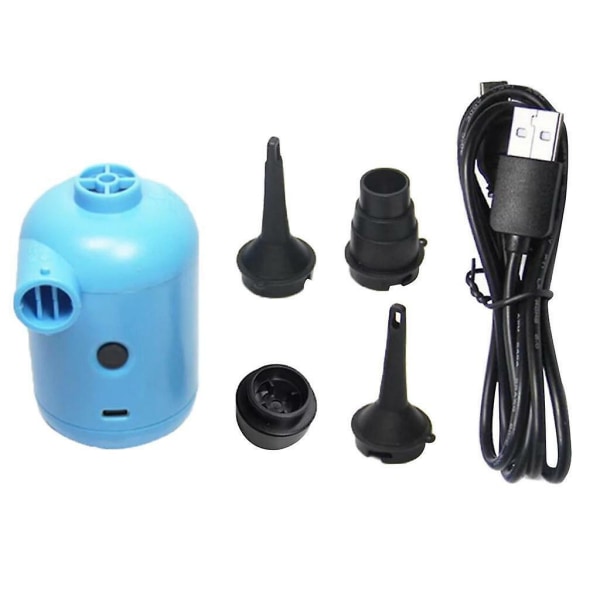 USB Elektrisk Luftpump för Poolflottar, Båtar, Luftmadrasser, Bilpump, Uppblåsbara