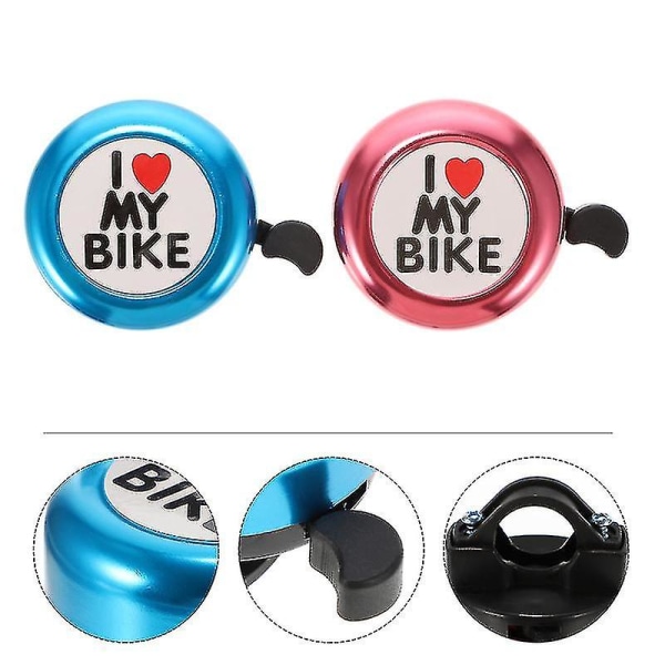 1 set aluminiumlegering plast scooterklockor hållbara cykelklockor för barn