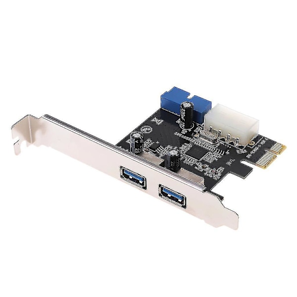 Usb3.0 X2 Pci-e -laajennuskortti, ulkoinen 19-pin Pcie -kortti, 4-pin Ide -virtalähde