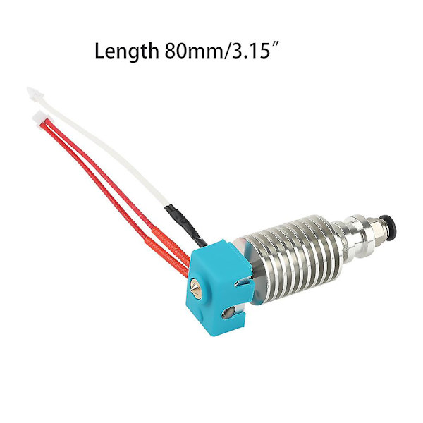 3D-skrivar Hotend Kit Uppgradering Print V5 J-head Metall Mässing Munstycke Värmare 1,75 mm