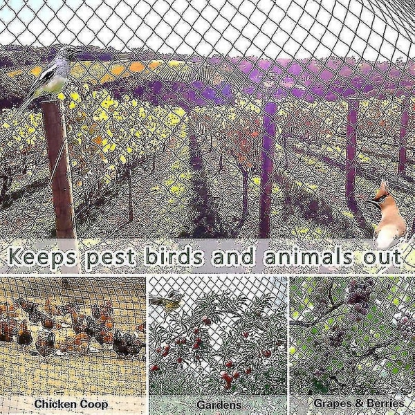 Tungt anti-fuglenet til havehegn og afgrøder Beskyttende hegnsnet Anti-fugle Hjort Kat Hund Hønsenet Fiskenet