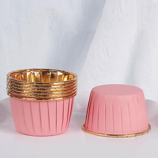 Store flensformede kakekopper flerfarget baking desserter høy temperatur kakekopper