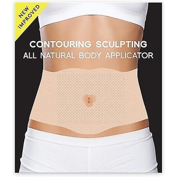 Naturlig Formgivande Wrap för Magdefinition - Ny och Förbättrad Enkel att Använda Kroppsapplikator Wrap - av