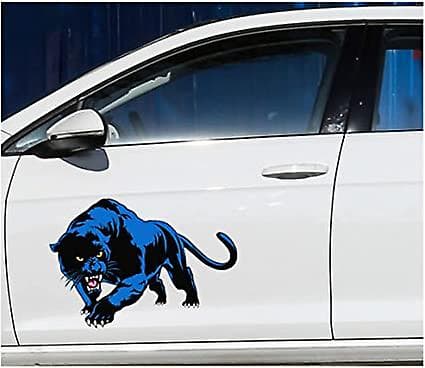 Dyrestickere, Bilsticker Dekoration Panther Bilsticker 3D Simulation Bilsticker Sort Panther Dyresticker