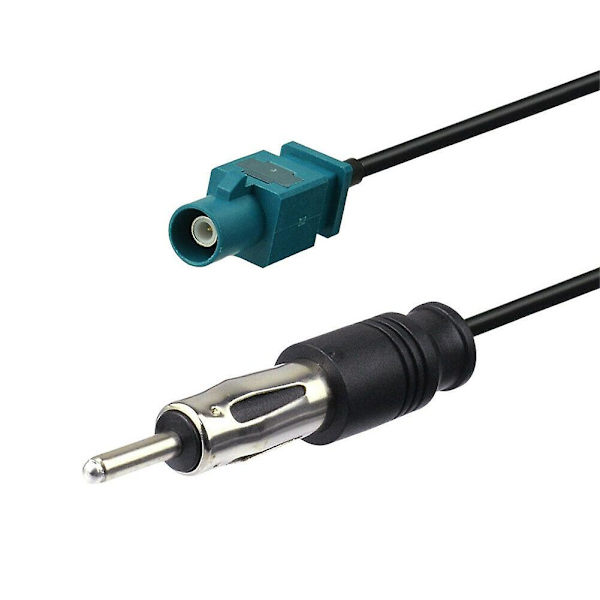 2 st Bil FM AM Stereo Radioantenn Fakra Adaptrar Kablar för Fakra Z Hona till Din Hona Fakra Z Hane till DIN Hane Adaptrar