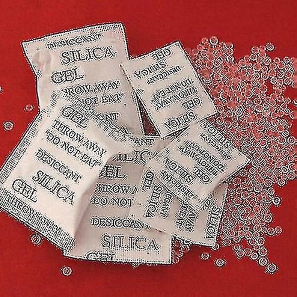 100 pakker Drypack Silica Gel-pakker Fugtbestandige fugtabsorberende tørremidler