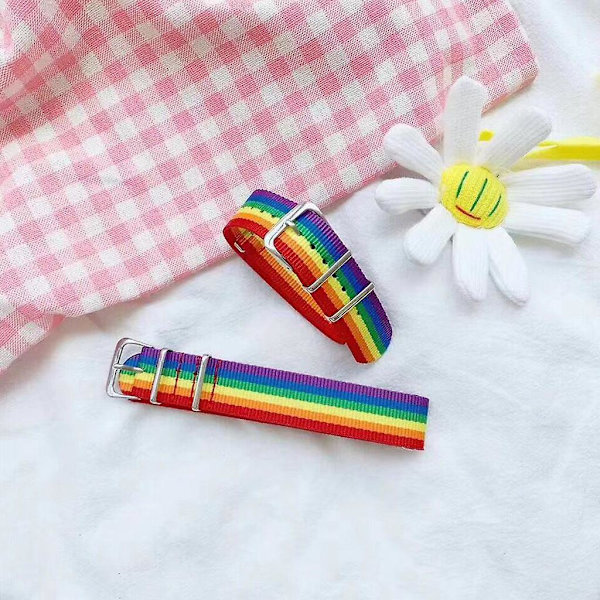 Fina färgglada armband Par Rainbow Armband Justerbart Armband För Vän