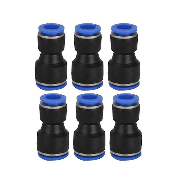 100 stk. Lot Pg4-6mm 6-8mm 6-10mm Pneumatisk Fitting Til Lige Fittings Plast Hurtigkobling