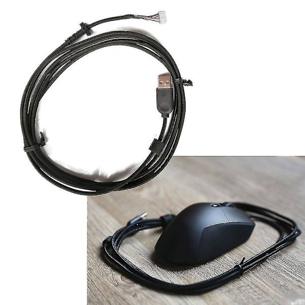Holdbar flettet nylonkabel USB-muskabel myk erstatningskabel for Logitech G403-mus