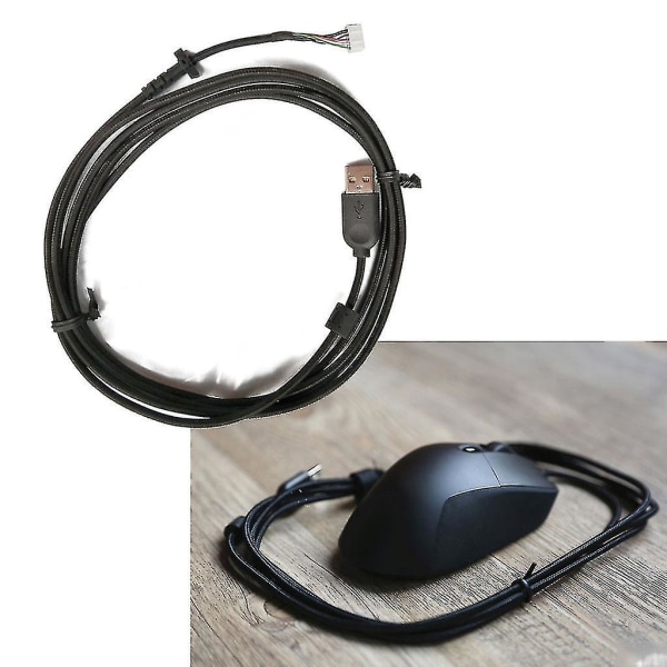 Holdbar Nylon Flettet Ledning Usb Musekabel Blød Udskiftningsledning Til Logitech G403 Mus