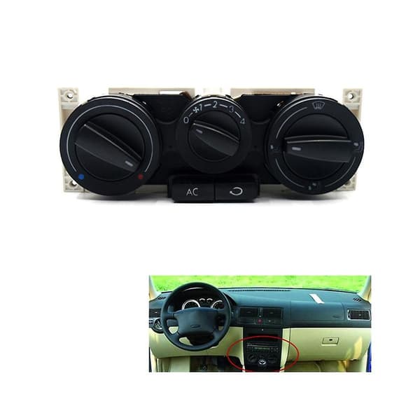 Bil AC Luftkonditionering Klimatkontrollströmbrytare Panel För B5 Golf 4 Mk4 1998- 2004 1j0820045f