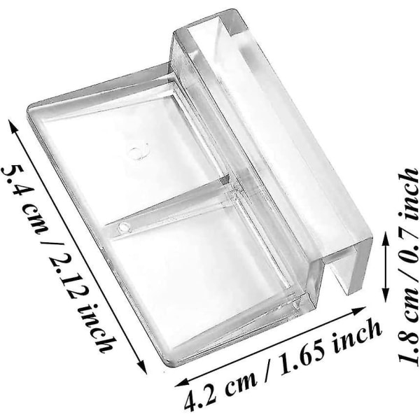 20 kpl Akvaarion Kansi, Kalatankin Lasikansipidike, 6 mm Kirkas Akryyli Yleiskäyttöinen Kalatankin Akryyliristikko