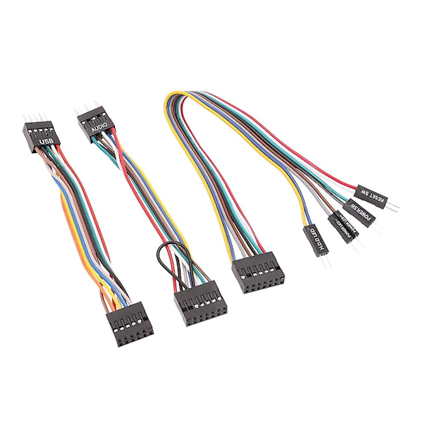 3-pak bundkort chassis overførsel ledningsføring switch USB lydkabel 24awg