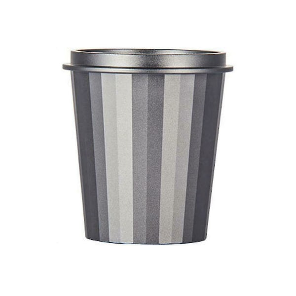 Kaffe doseringskopp Sniffing Mug Pulvermatare Del för 58mm Maskin (silver+grå)(1st)