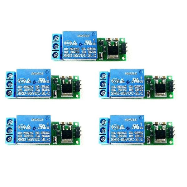 5 stk 6-24v Flip-flop Latch Relay Bistable - Lav Trigger Modul