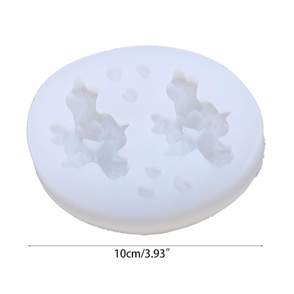 Aromaterapi Dekorative Blomster Epoxy Resin Form Bil Aromaterapi Gips Silikoneform DIY Håndværk Smykkeform