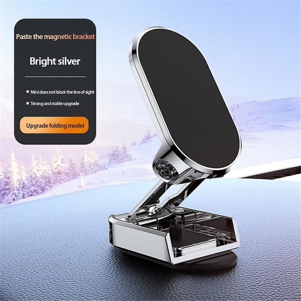 Ryra Magnetisk Biltelefonhållare Dashboard Magnet Mobilhållare Fällbar Justerbar