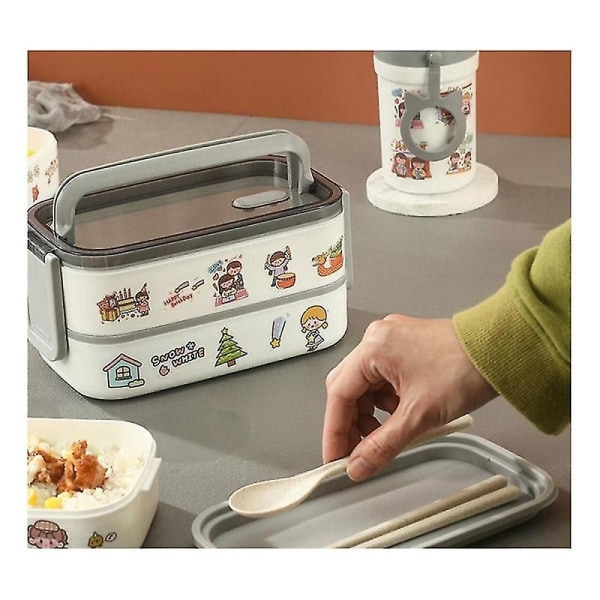 Lunchlåda Thermal matbehållare Bento Box Säker Lunchlåda Skol Barnmatförvaring Lunchlåda för barn