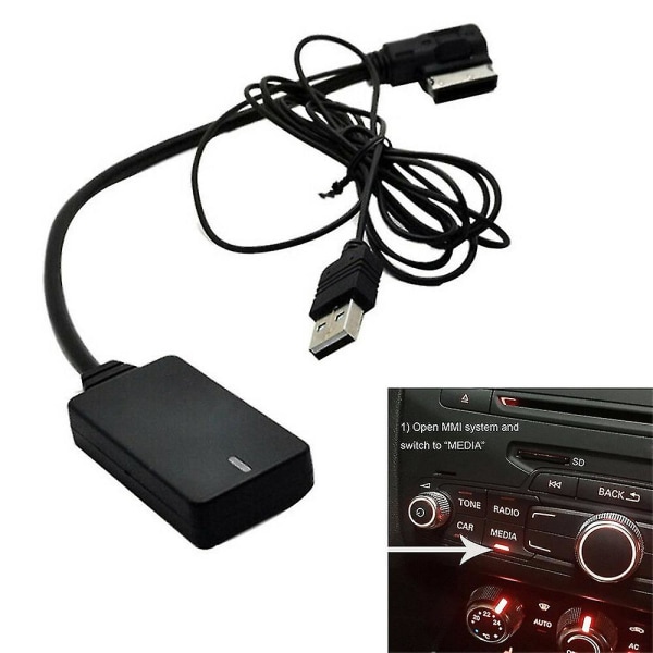 Bluetooth Trådløs Mottaker Ami Mmi Mdi 2g 3g Trådløs Bluetooth 50 Aux Kabel Lydadapter Kompatibel A1/a3/a4/a5/s1