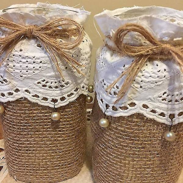 15 cm bred hessian - rustik bånd rulle til DIY håndværk dekoration, 10 meter