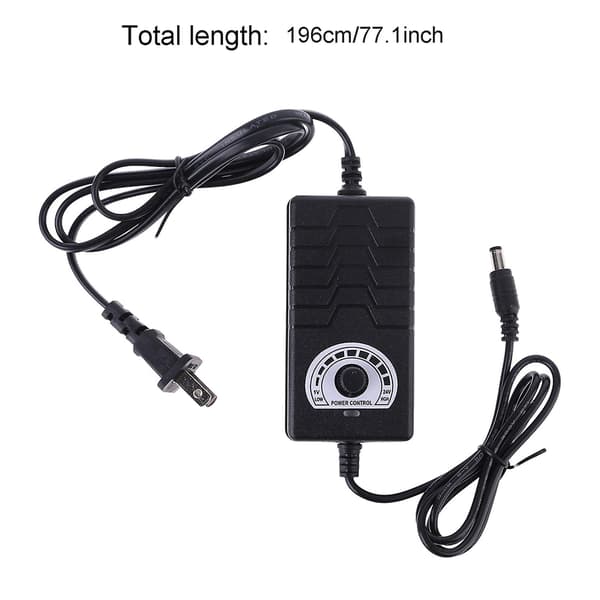 Universal 3v-24v 2a 5.5x2.5mm Justerbar DC Strømadapter Til Motorventilator