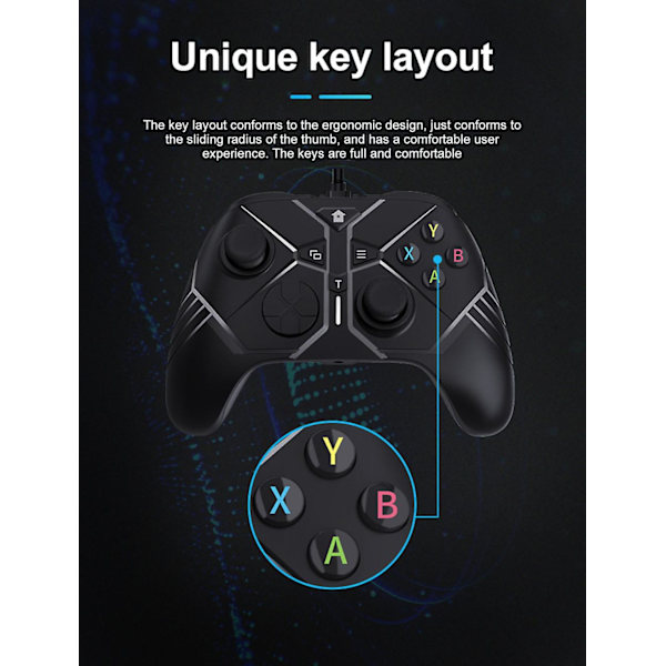 USB-trådbunden kontroll för videospel för Microsoft Slim Gamepad Controle Joypad