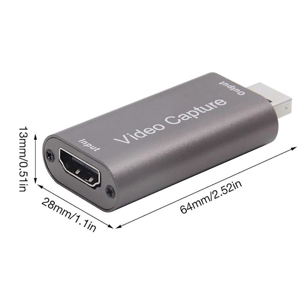 4k 1080p HDMI-yhteensopiva pelivideokaappauskortti USB 3.0 suoratoistoon