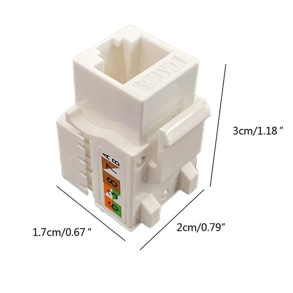 Cat6 Rj45 Keystone Jacks Modulkontakt Ethernet for veggplate Patch Panel
