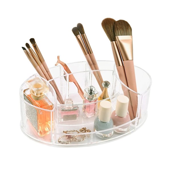 Multi-sektion Makeup Penselarrangør Badeværelse Opbevaringsenhed Børster Holder Klar