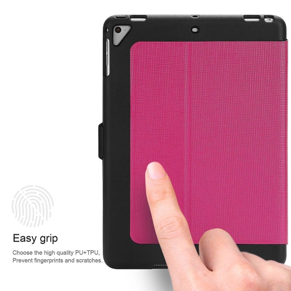 Rose iPad 3. generation til Apple Etui Folio Læder Stativ Smart Cover